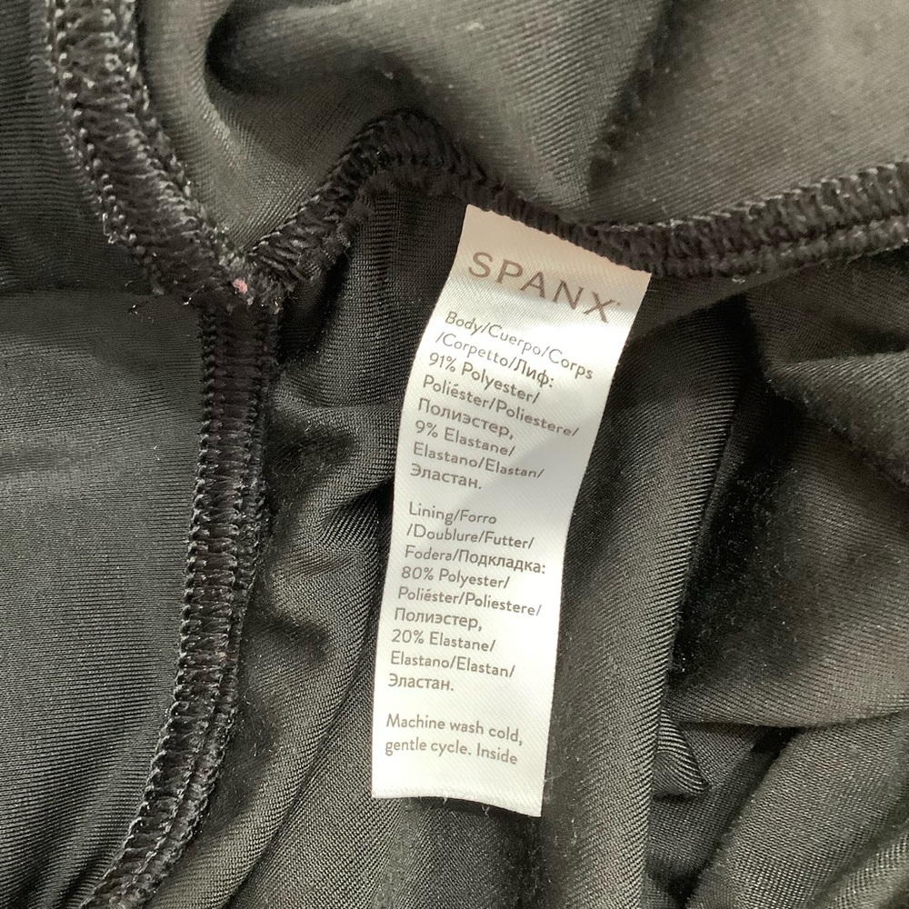 SPANX Black Women's Velvet Leggings - Picture 6 of 6